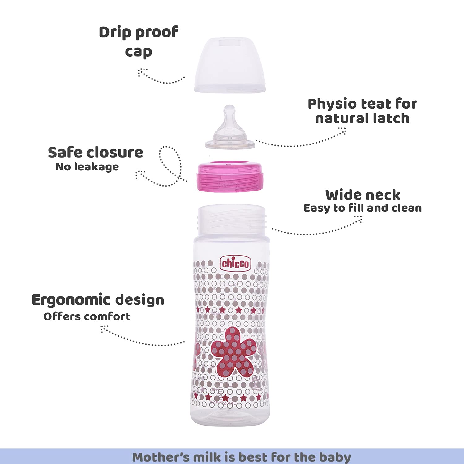 CHICCO feeding bottle for babies
