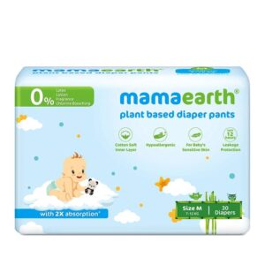mamaearth Plant-Based Diaper Pants for Babies Size Medium - 30 Pieces