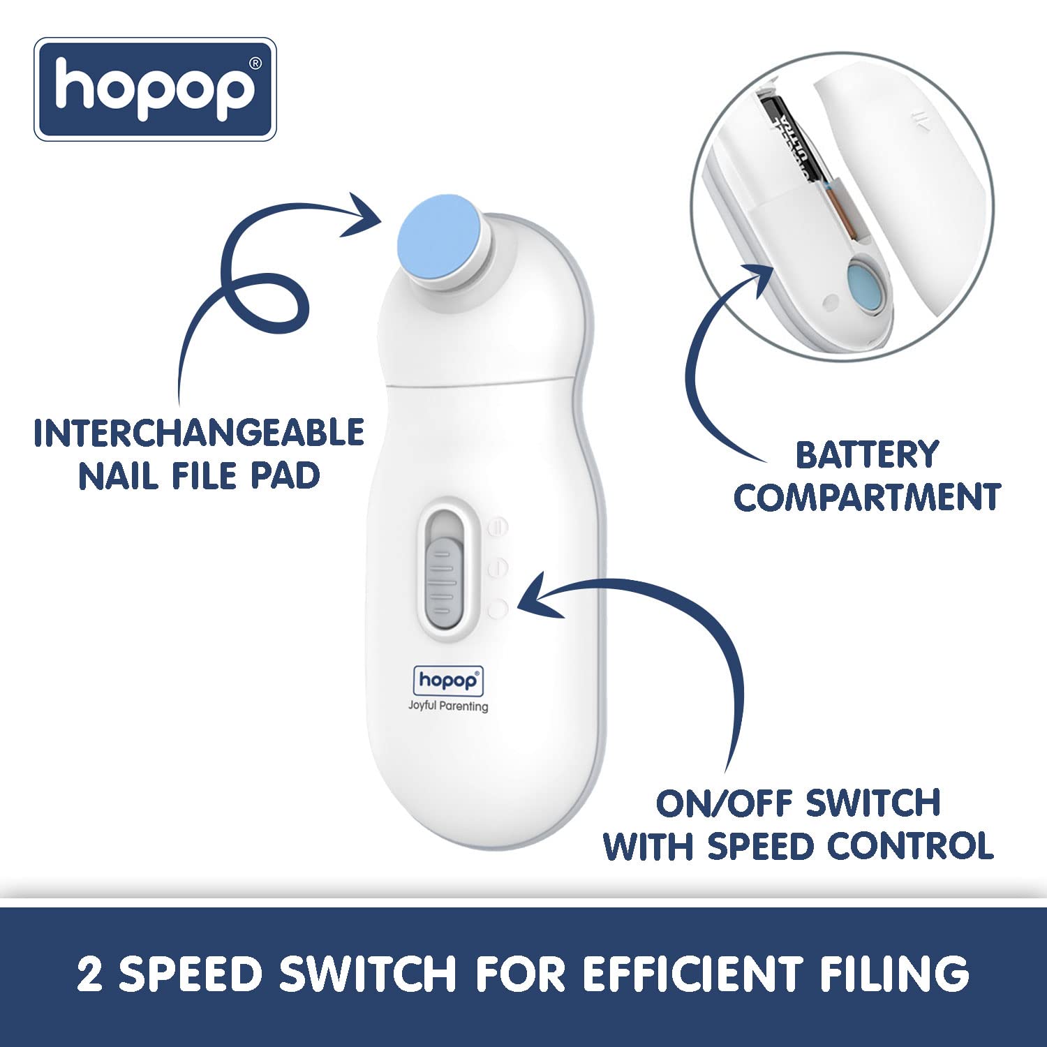 Hopop Baby Nail Trimmer with Travel Case - 0m+