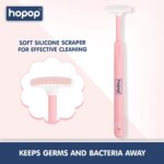 Hopop Soft & Gentle Tender Tongue Cleaner For Babies - Pink 6m+