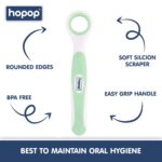HOPOP Tongue Cleaner For Babies - Green 3m+