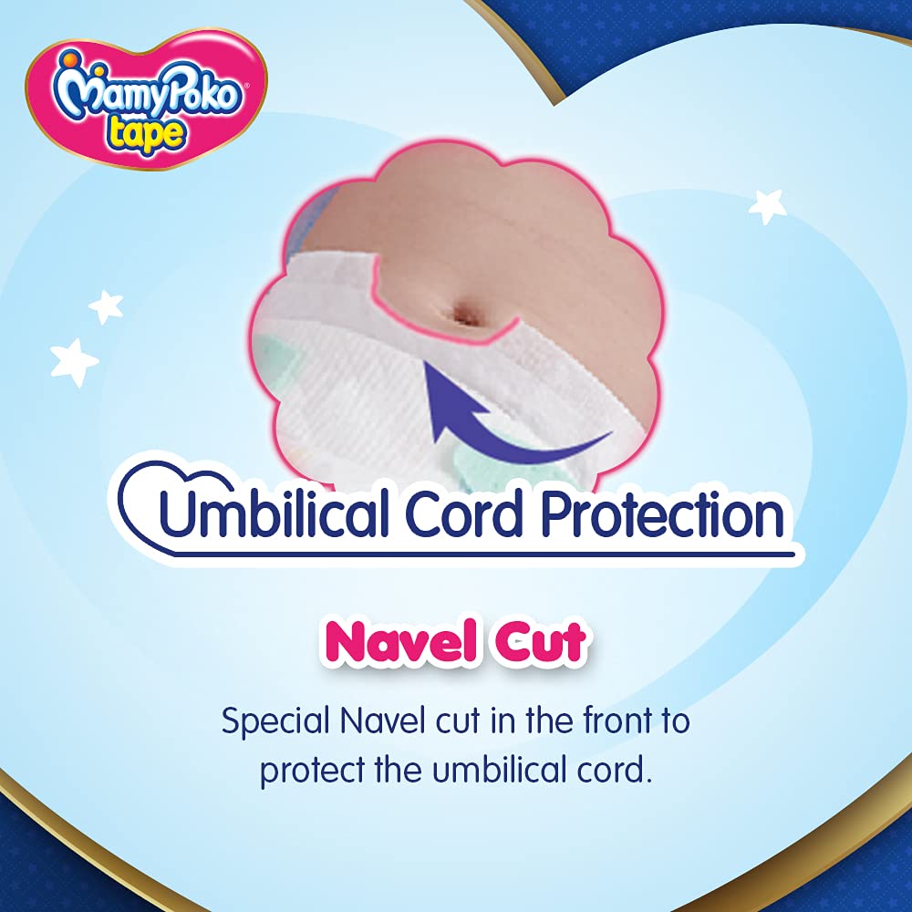 MAMYPOKO Premature Baby Diapers Tape Type, NB Mini 30