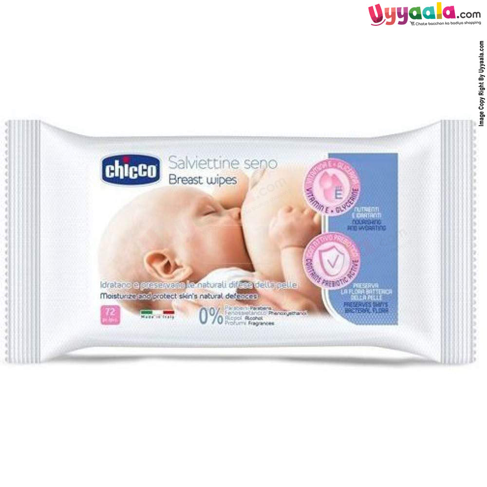 Chicco Breast Wipes 72Pcs