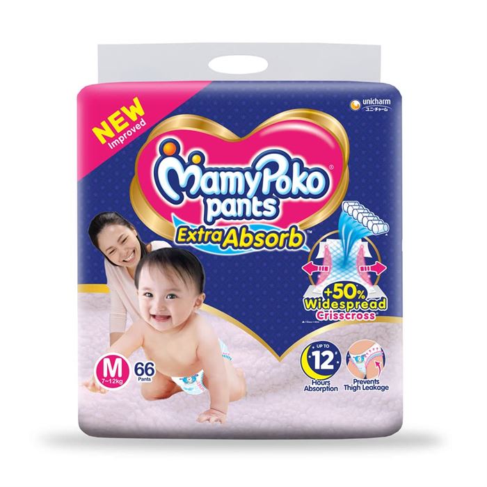 MAMYPOKO Pants Extra Absorb Medium (7 to 12kg)