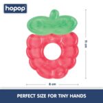 Hopop Easy Grip Water Filled Cooling Teether For Babies - Red Grape 4m+
