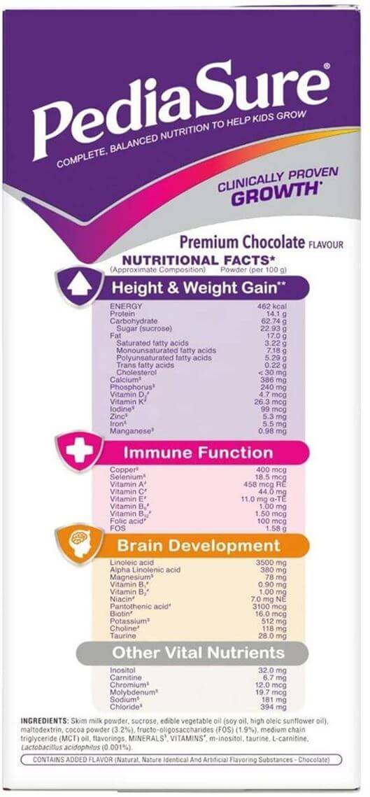 ABBOTT Pediasure Complete Balanced Nutrition to Help Kids Grow Box Nutrition Drink