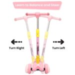 Buy R for Rabbit Road Runner Kid's Skating Scooter with height adjustment - Pink, 3years & above Online in India at uyyaala.com
