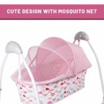 R FOR RABBIT Lullabies Baby Cradle with Remote Control & Mosquito Net - Pink