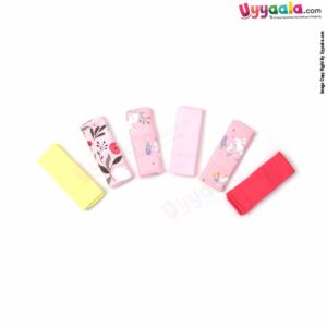 BEN BENNY Hosiery Cotton Napkins for Babies with MultiPrint 6Pcs Set, Size(26*26cm)