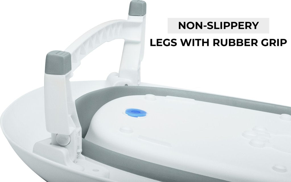 R for Rabbit Bubble Double Elite Baby Bath Tub for Kids of 0 to 3 years Color Grey