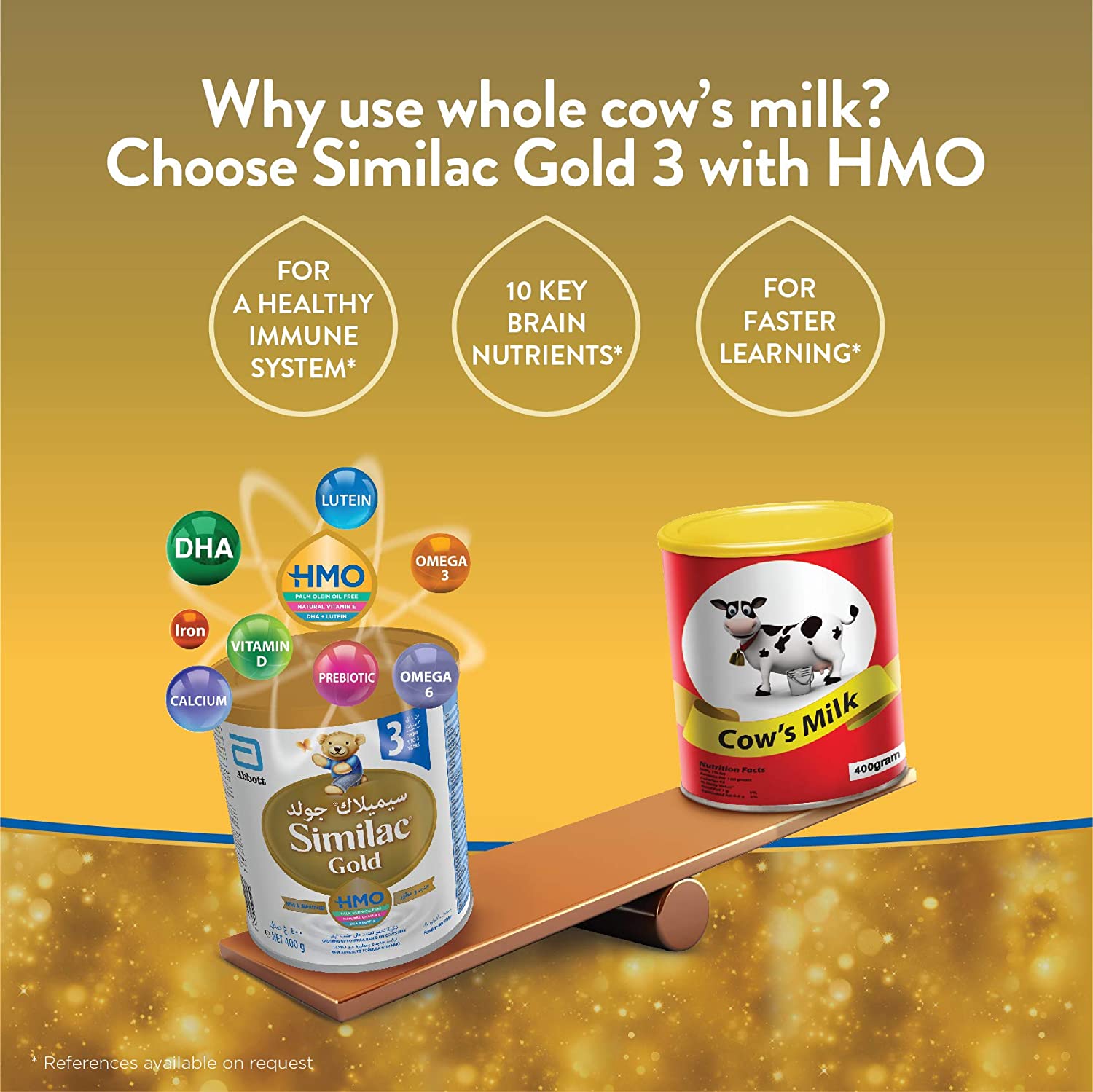 Advanced milk formula for 1+Y babies