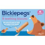 Bickiepegs Natural Teething Biscuits for Babies - 6m+,38g