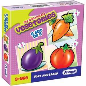 FRANK my first puzzle vegetables set of 3 play & learn for kids