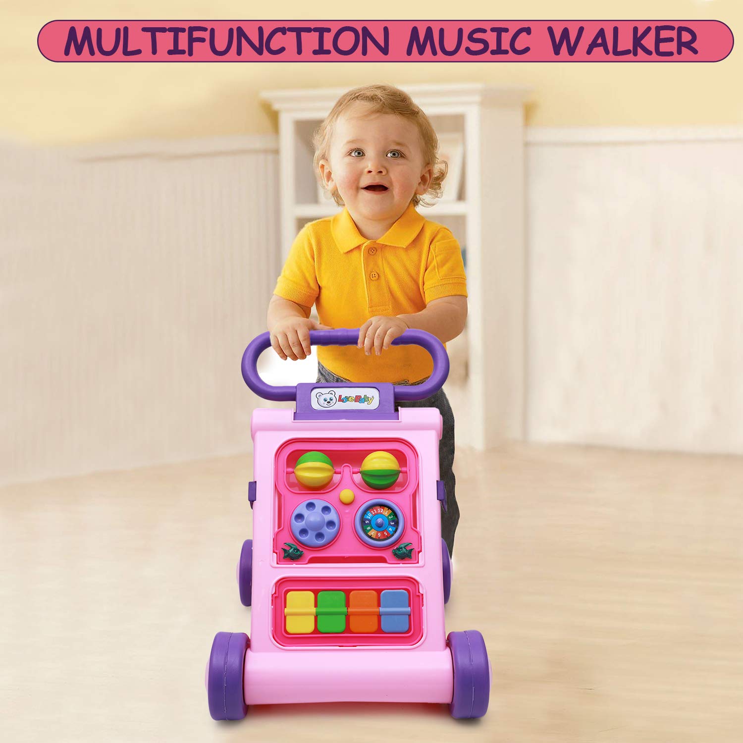LOVE BABY activity walker with lights & music for kids