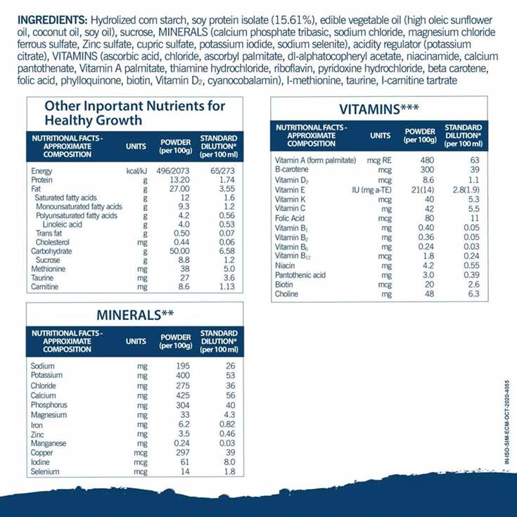 Similac isomil lactose free infant milk substitute