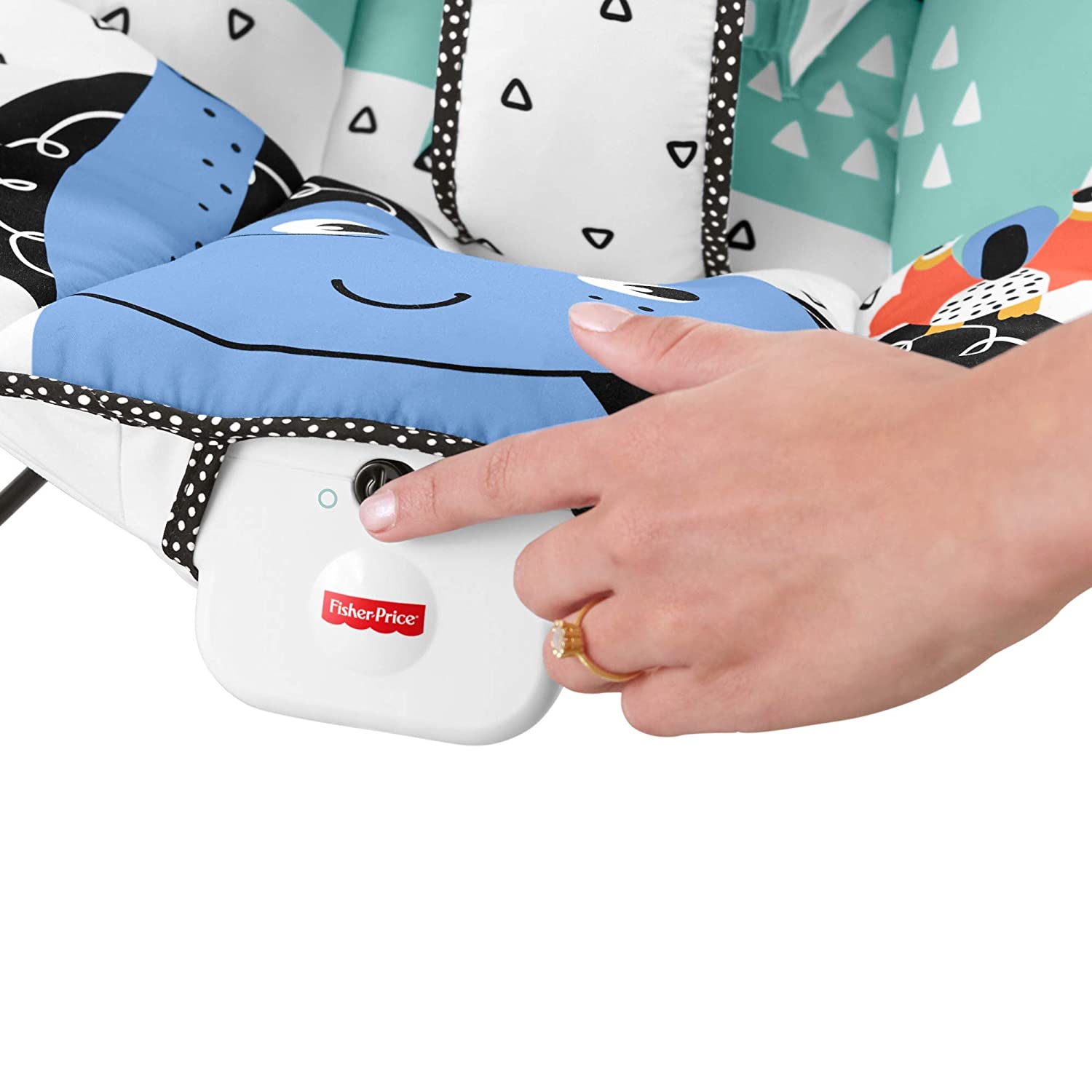 FISHER PRICE baby bouncer soothing & fun all in one