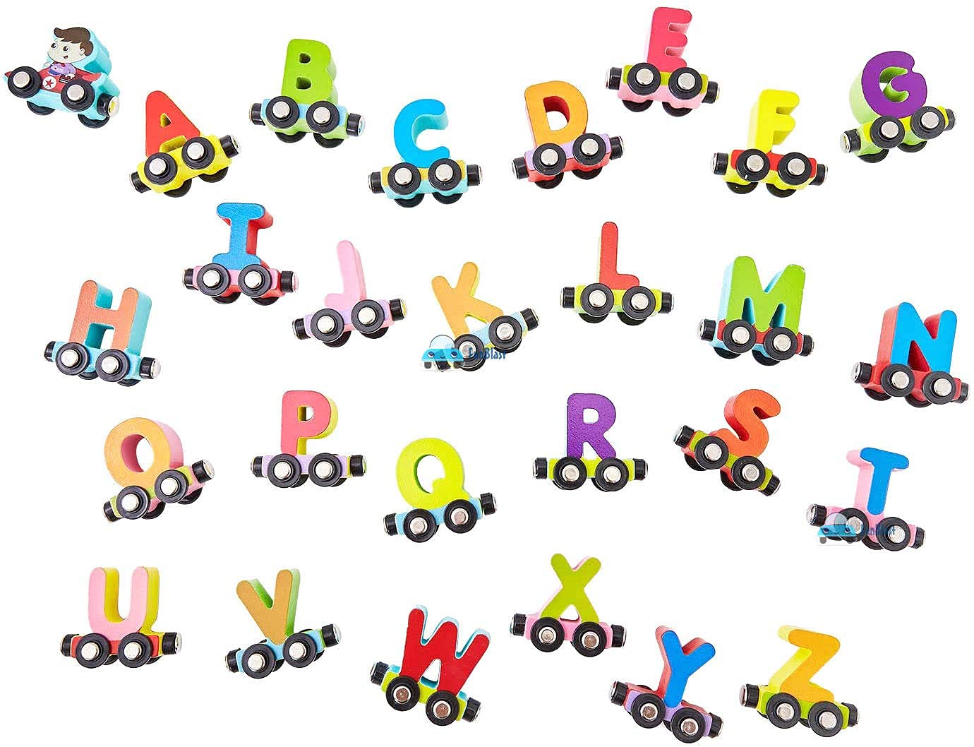Alphabet car set for kids