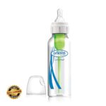 Dr Browns glass baby feeding Bottle narrow neck options+ anti colic 250ml, white 0+ months