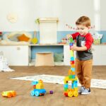 FISHER PRICE Mega Bloks Musical Train for Kids 50pcs 1+Y Age - Multicolor