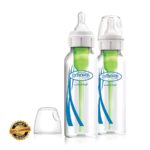 Dr Browns Glass baby bottle narrow neck options+ anti colic 250ml,0+months 2 pack