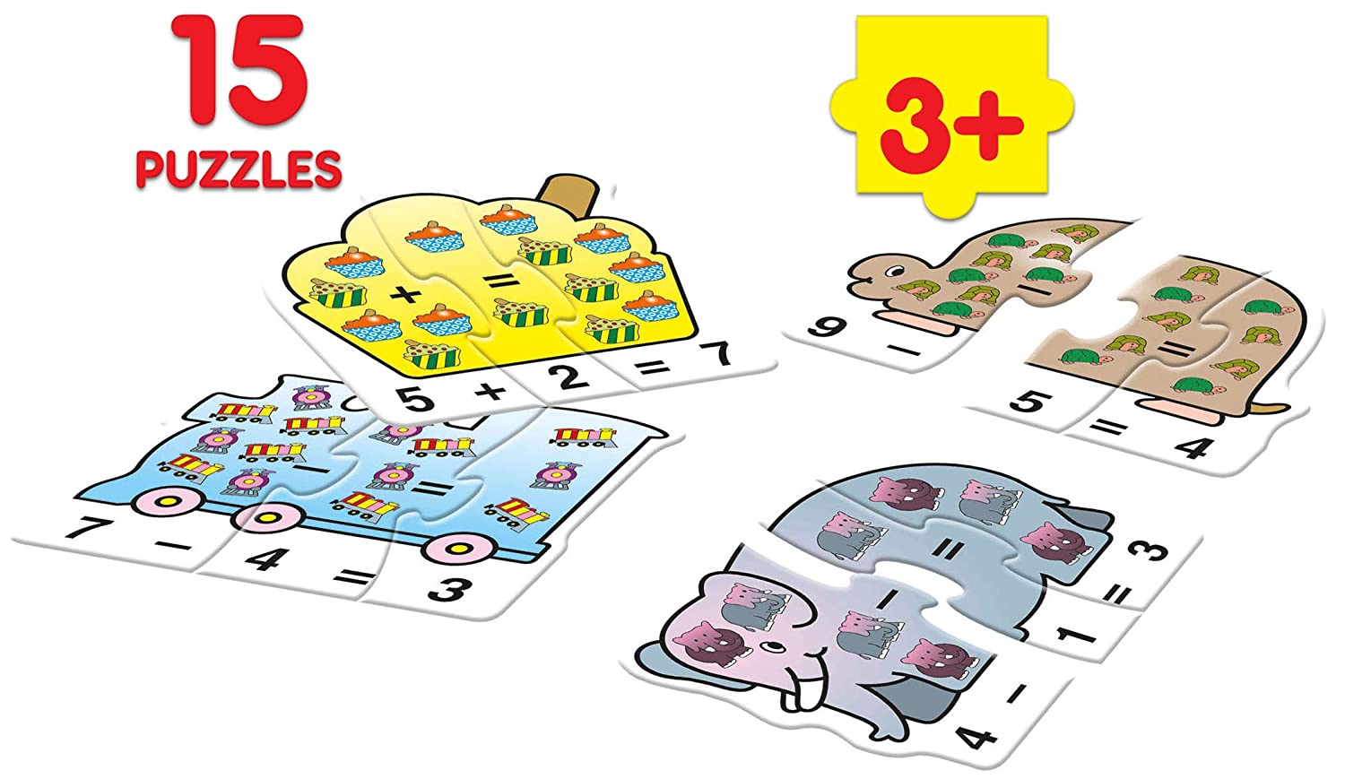 FRANK play 'n' count puzzle game for kids 15 puzzles
