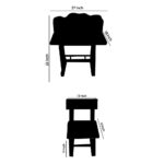 Study table for kids (wooden), with chair & height adjustable, 3 + years - minion print