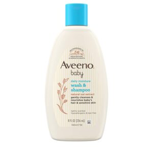 AVEENO BABY Daily moisture wash & shampoo, natural oat extract - 236 ml