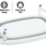 R for Rabbit Bubble Double Elite Baby Bath Tub for Kids of 0 to 3 years Color Grey