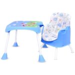 R for Rabbit Cherry Berry Grand Convertible 4 in 1 Feeding High Chair for Baby of 6 Month to 7 years(Lake Green)