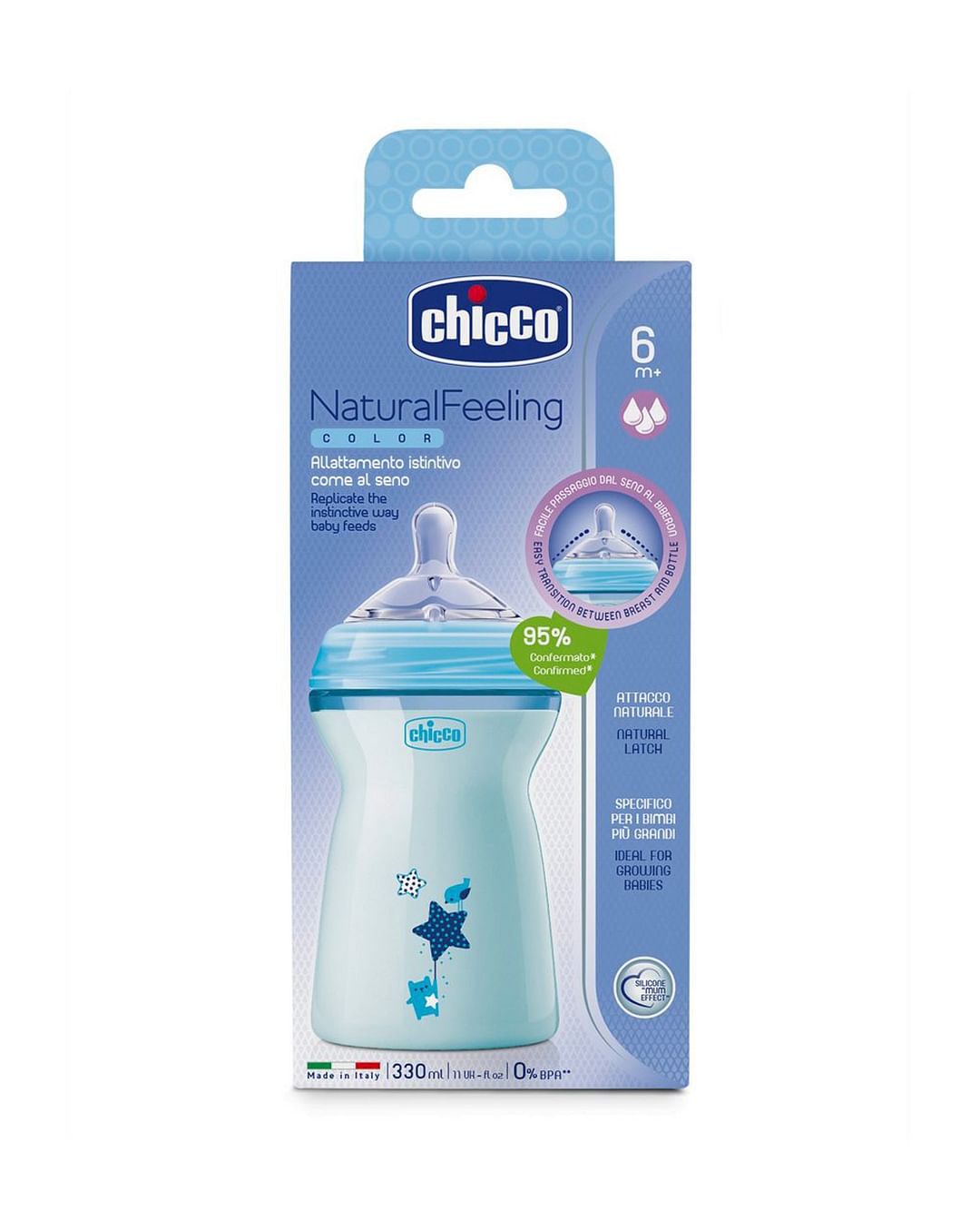 CHICCO Feeding bottle Wide neck Natural feeding