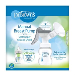 Dr.Browns Natural Flow Manual Breast Pump with Soft Shape Silicon Shield