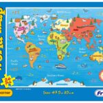 FRANK my first world map puzzle game for kids 24 pcs