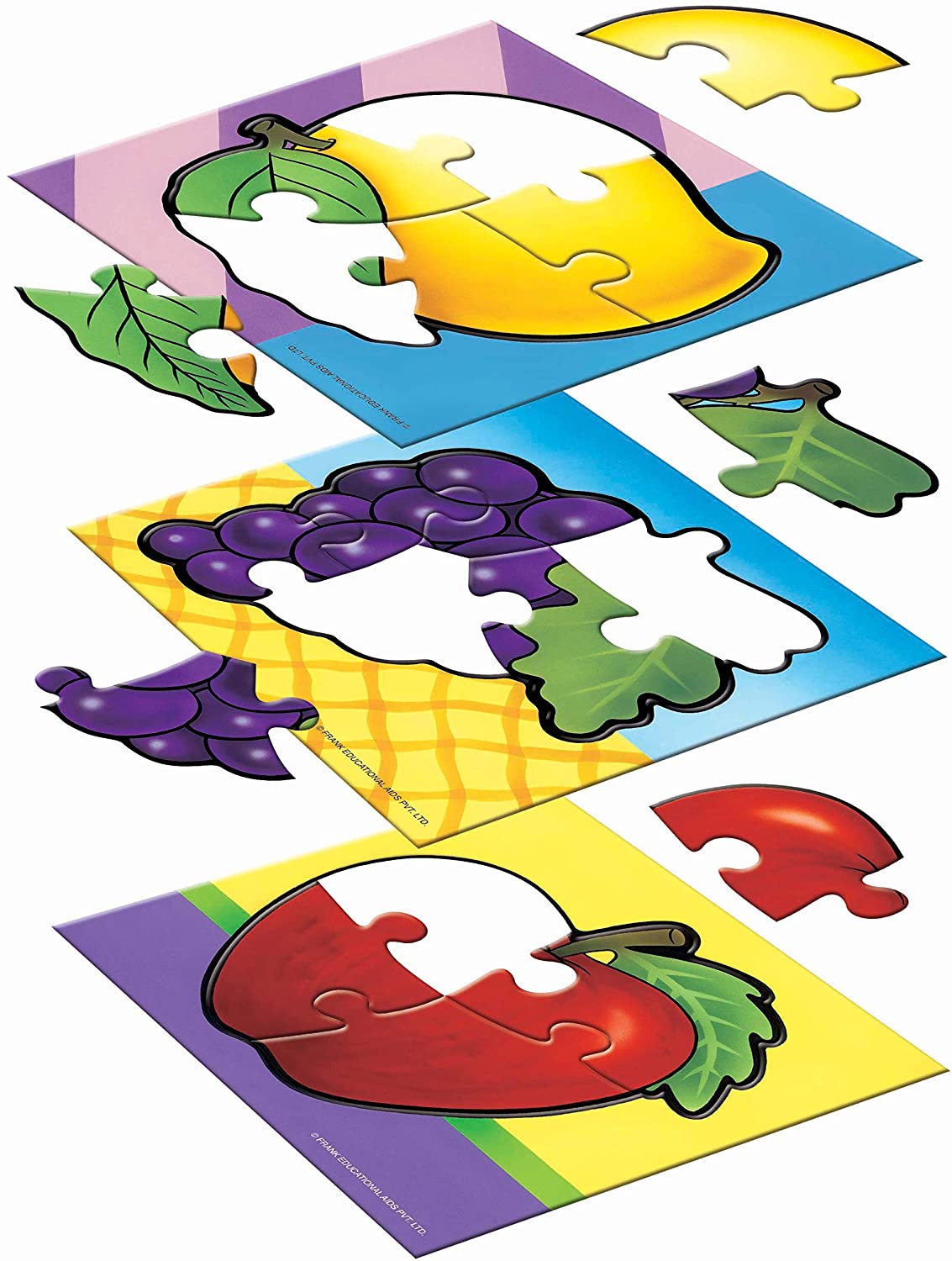 FRANK my first puzzle fruits set of 3 play & learn for kids