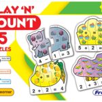FRANK play 'n' count puzzle game for kids 15 puzzles