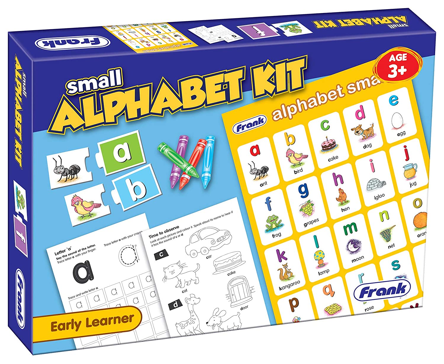 FRANK small alphabet kit puzzle & activity sheets for kids