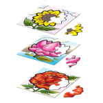FRANK my first puzzle flowers set of 3 play & learn for kids