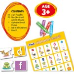 FRANK small alphabet kit puzzle & activity sheets for kids