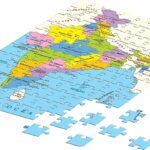 FRANK INDIA map puzzle game for kids 108 pcs