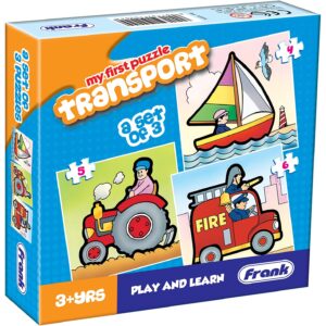FRANK my first puzzle transport set of 3 play & learn for kids