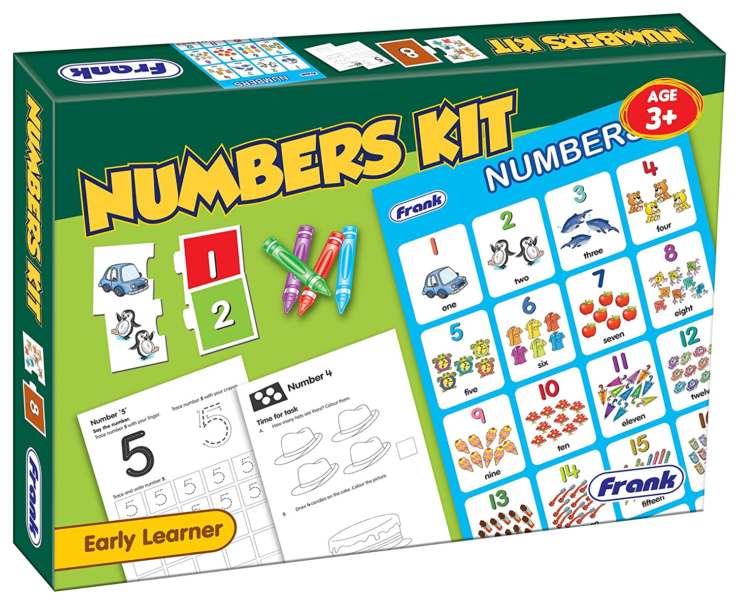 FRANK numbers kit puzzles & activity sheets for kids