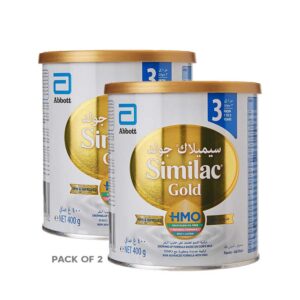 Abbott Similac Gold Stage 3, New Advanced Toddler Baby Milk Formula with HMO - 400gms, 1 to 3years (Pack of 2)