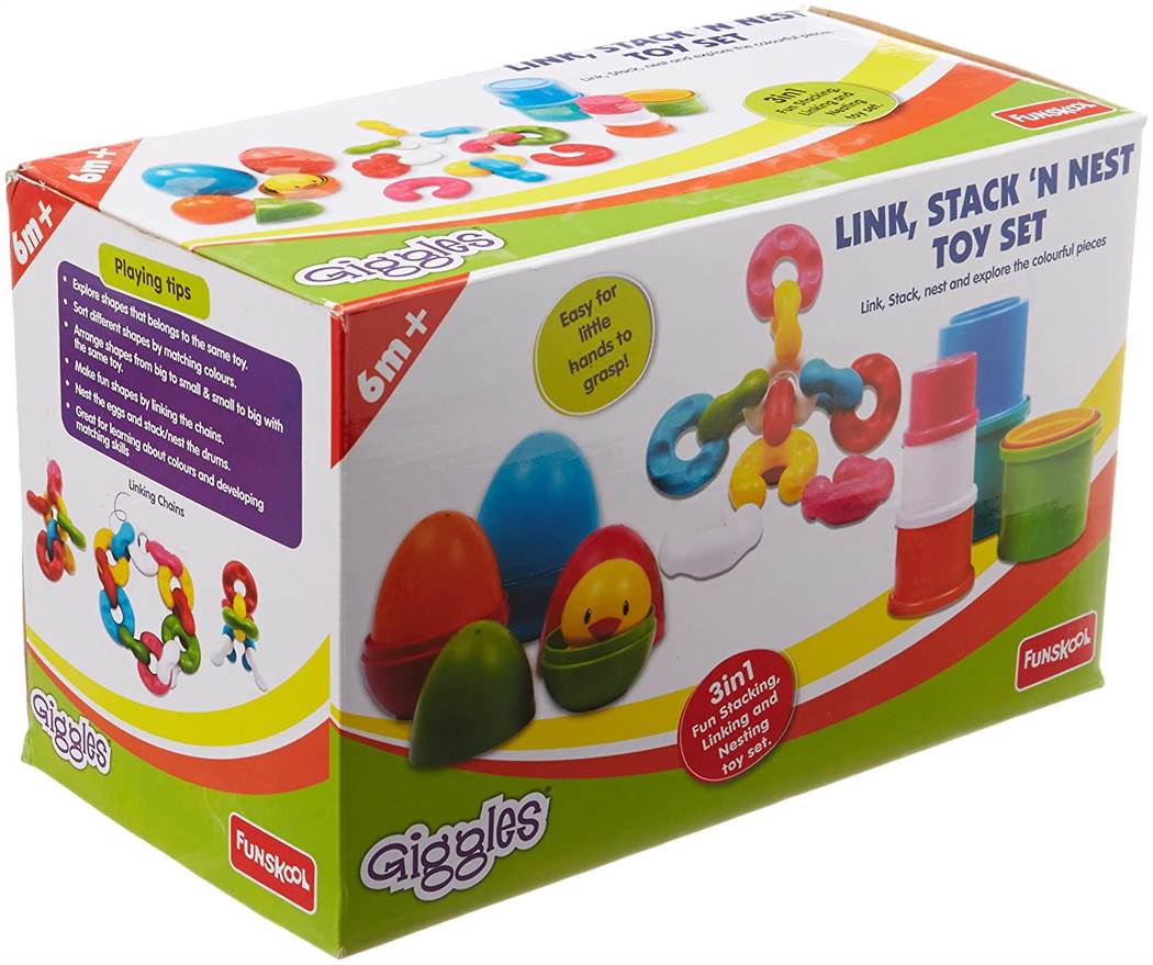 Funskool Giggles Stack 'N Nest Toy Set 6pcs