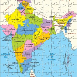 FRANK INDIA map puzzle game for kids 108 pcs