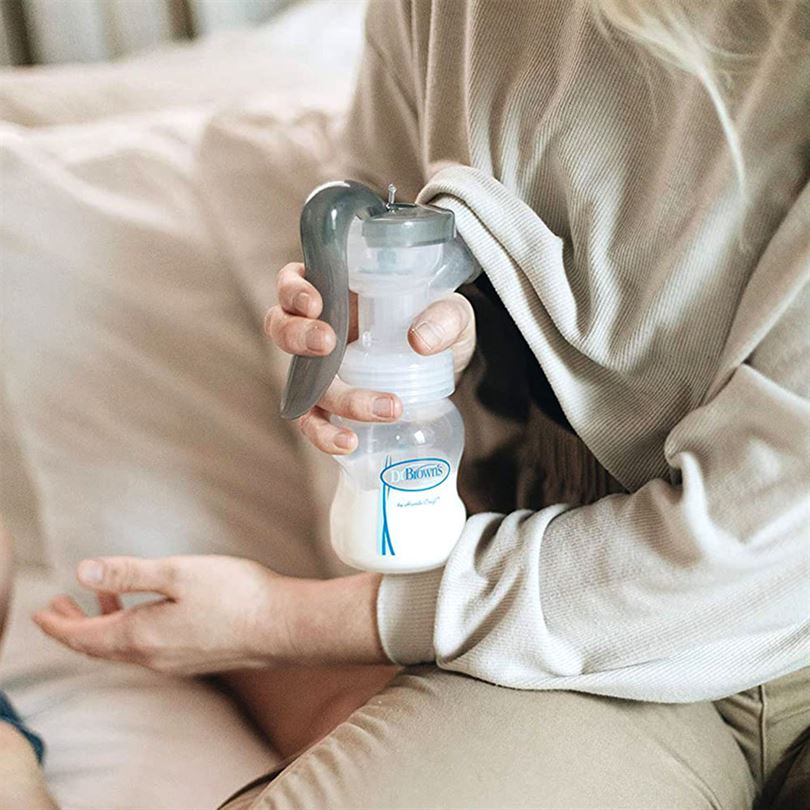 Dr.Browns Natural Flow Manual Breast Pump with Soft Shape Silicon Shield