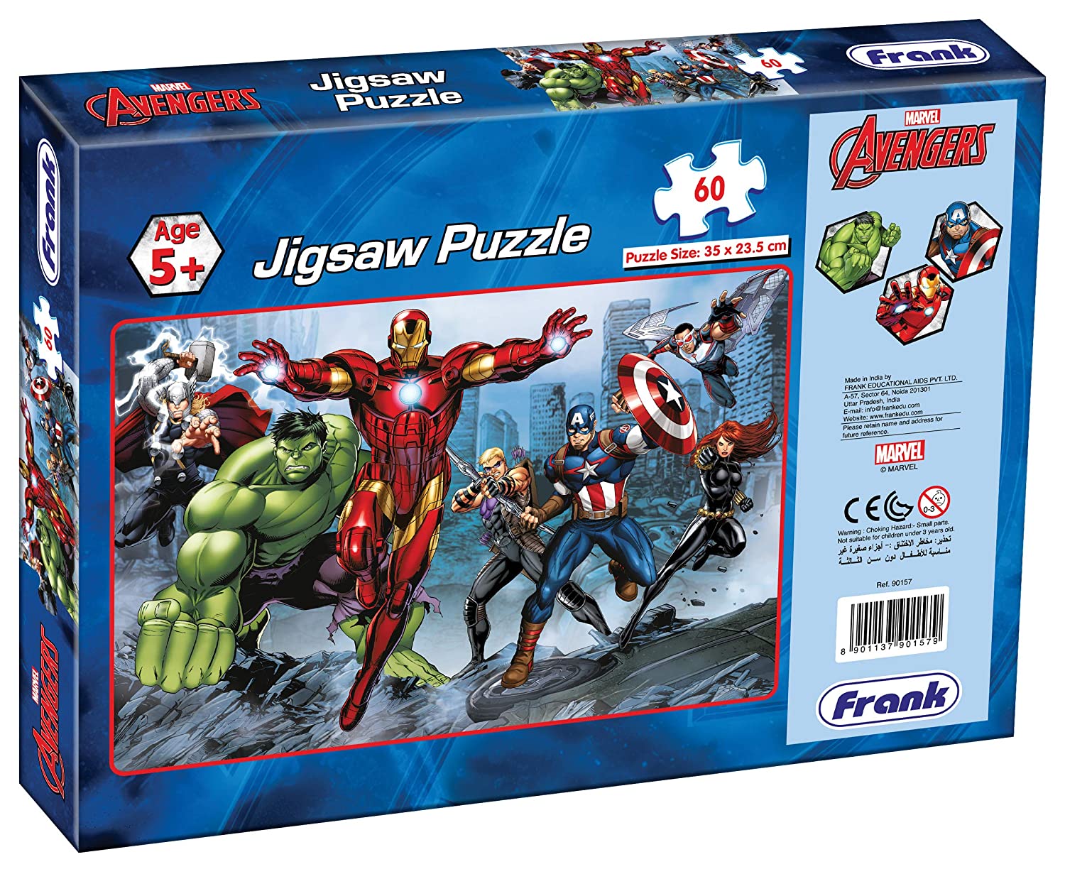 FRANK marvel avengers Jigsaw puzzle for kids 60 pcs