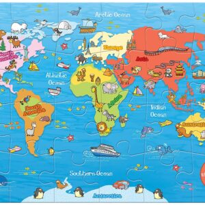 FRANK my first world map puzzle game for kids 24 pcs