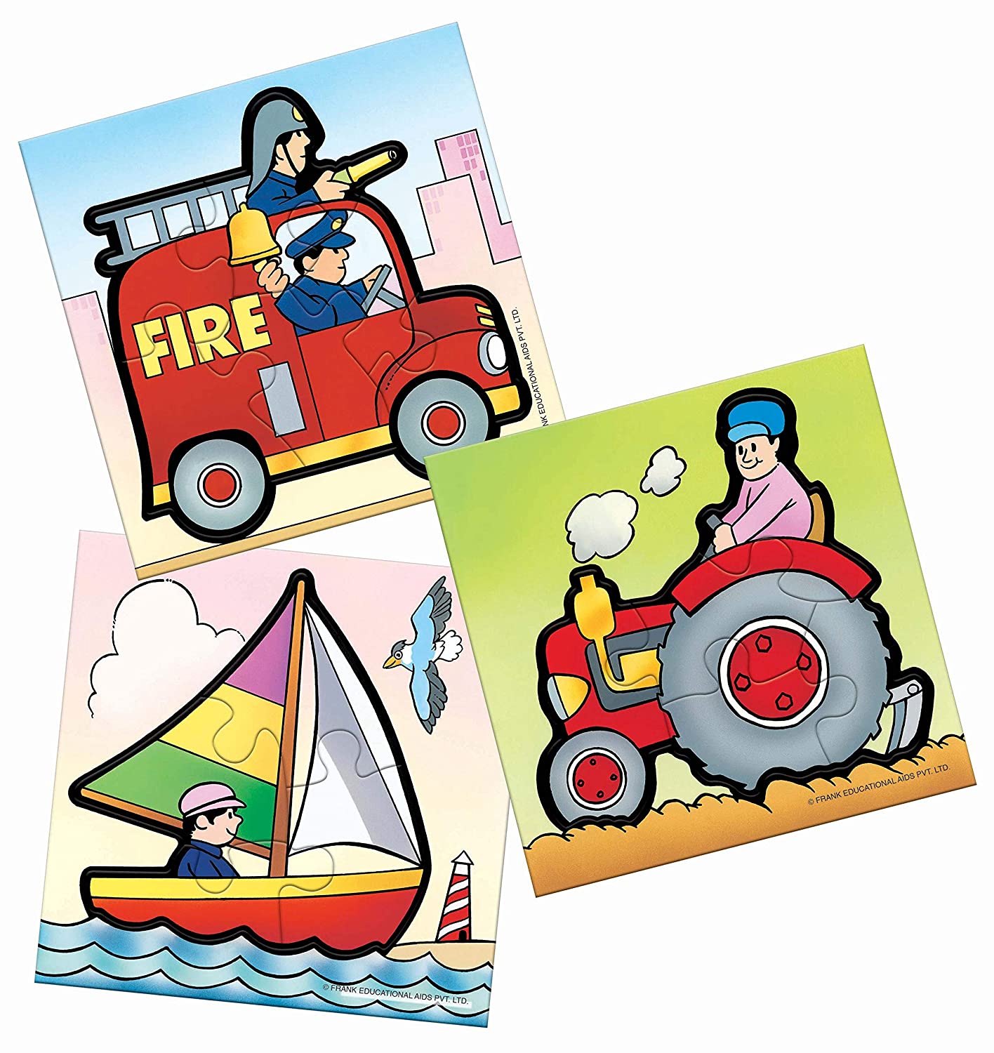 FRANK my first puzzle transport set of 3 play & learn for kids