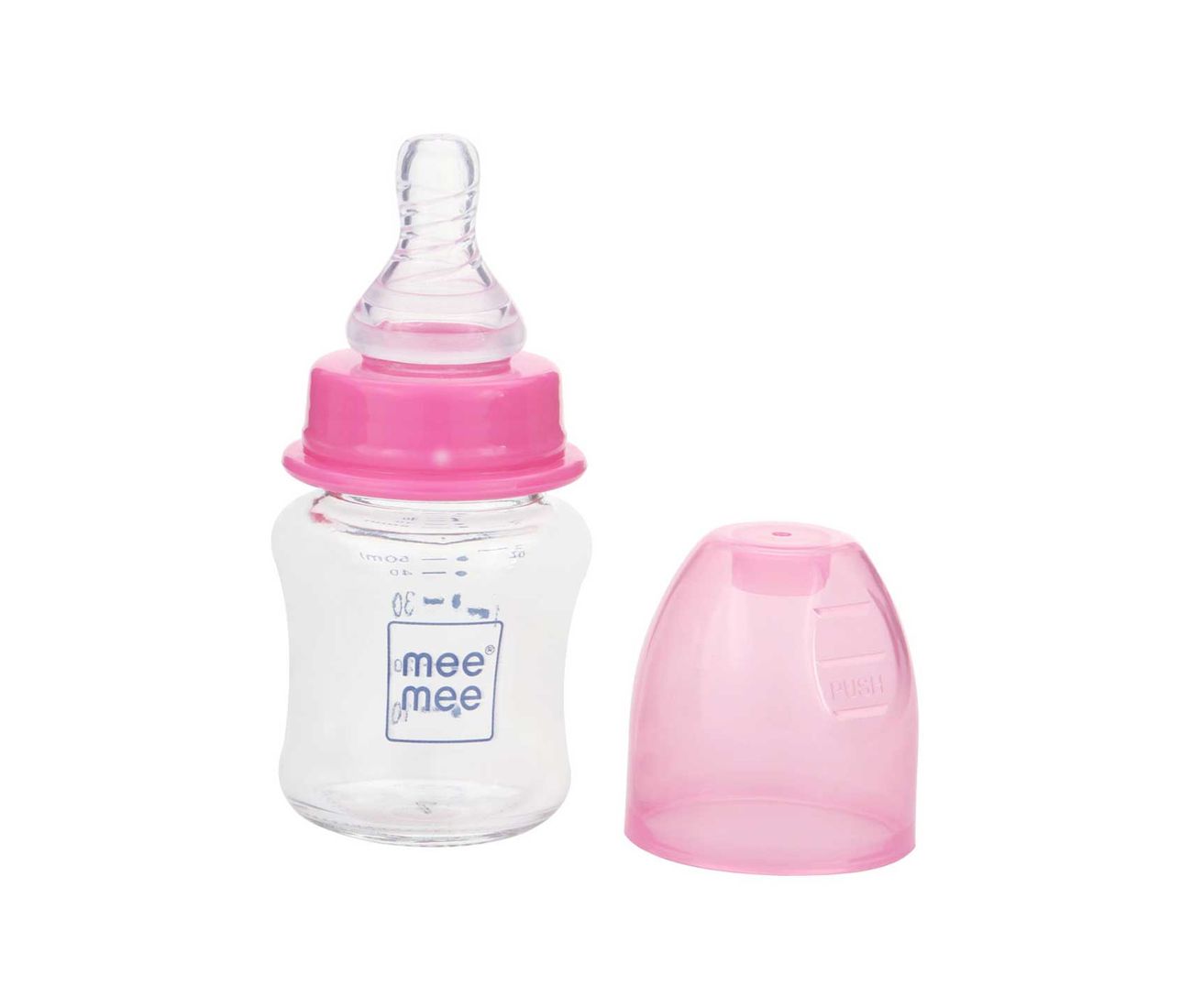 MEE MEE glass feeding bottle for babies
