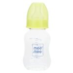MEE MEE Premium glass feeding bottle for babies, 120ml - green