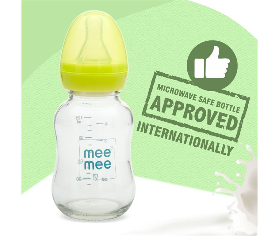 MEE MEE Premium glass feeding bottle for babies